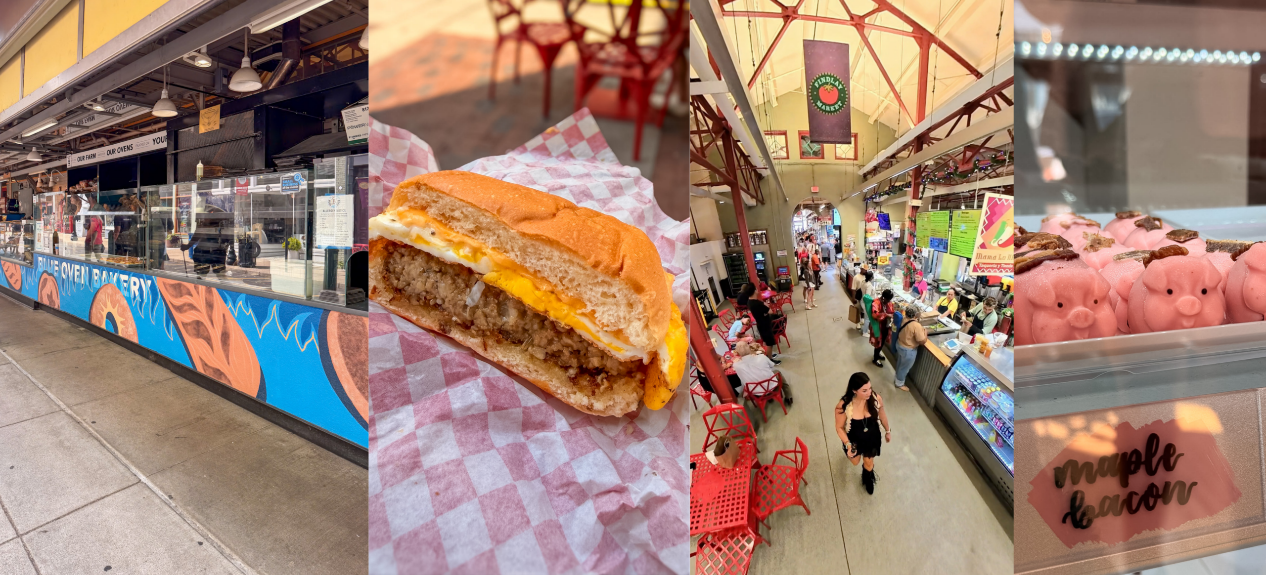 Goetta breakfast sandwich at Findlay Market during One Day in Cincinnati