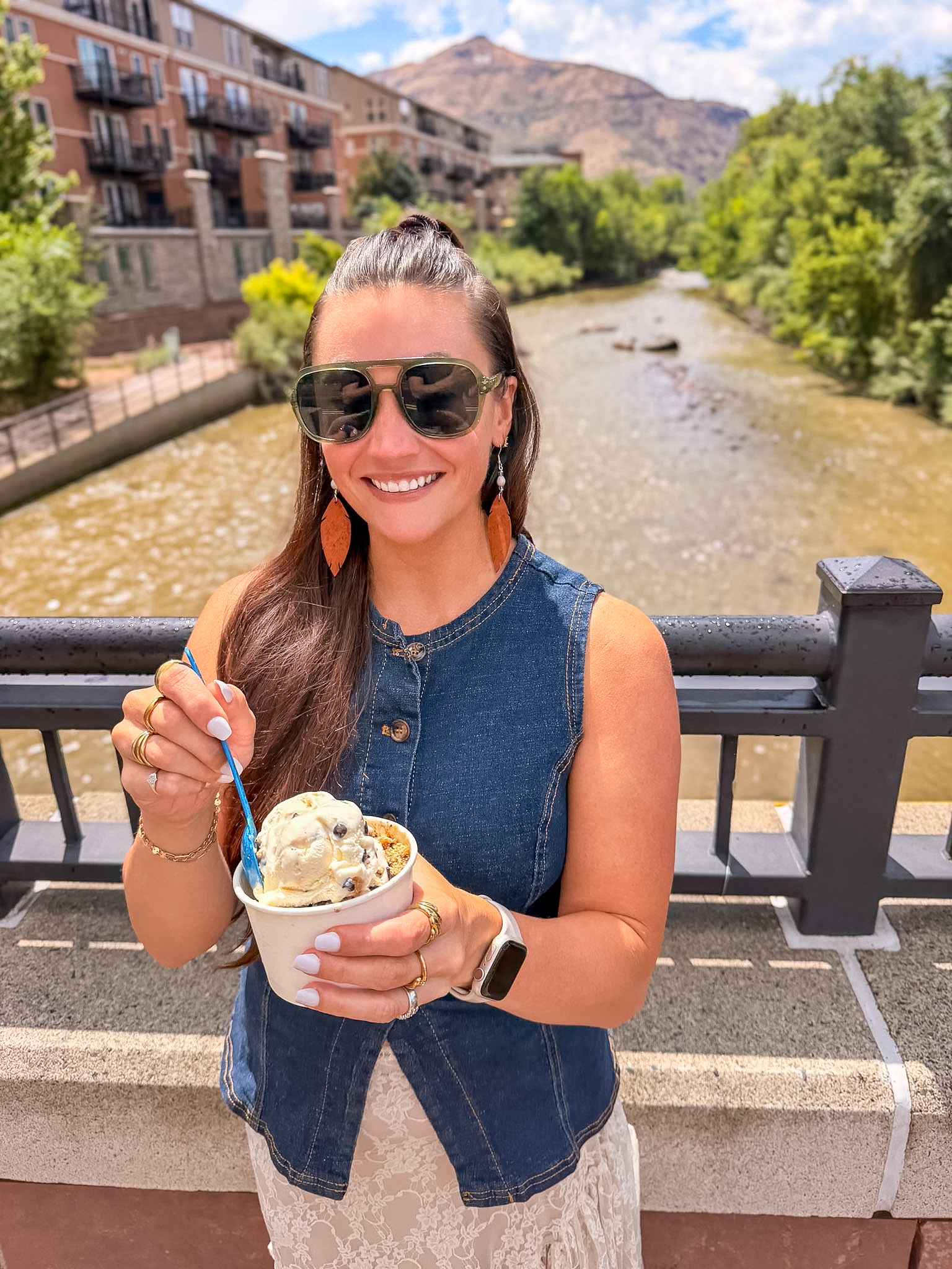 Golden Mill Salted Caramel Oreo and Hokey Pokey ice cream from Happy Cones