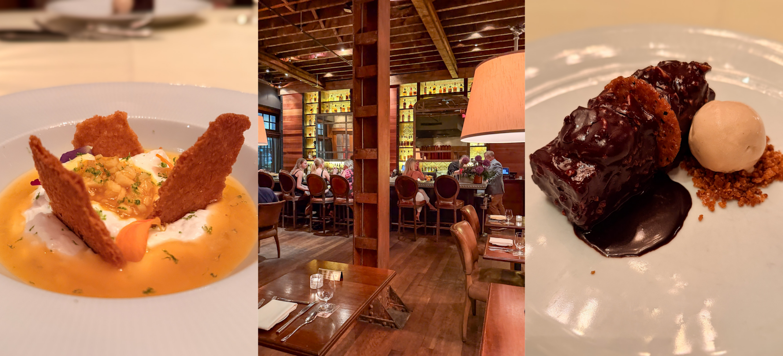 Boca Cincinnati Review showing the Exotic Ris Au Lait dessert