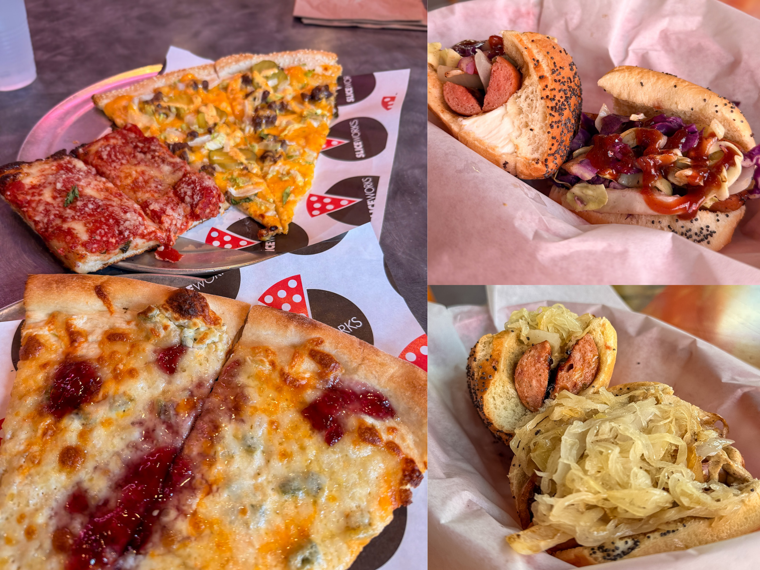 Lunch Choices during one day in Denver
