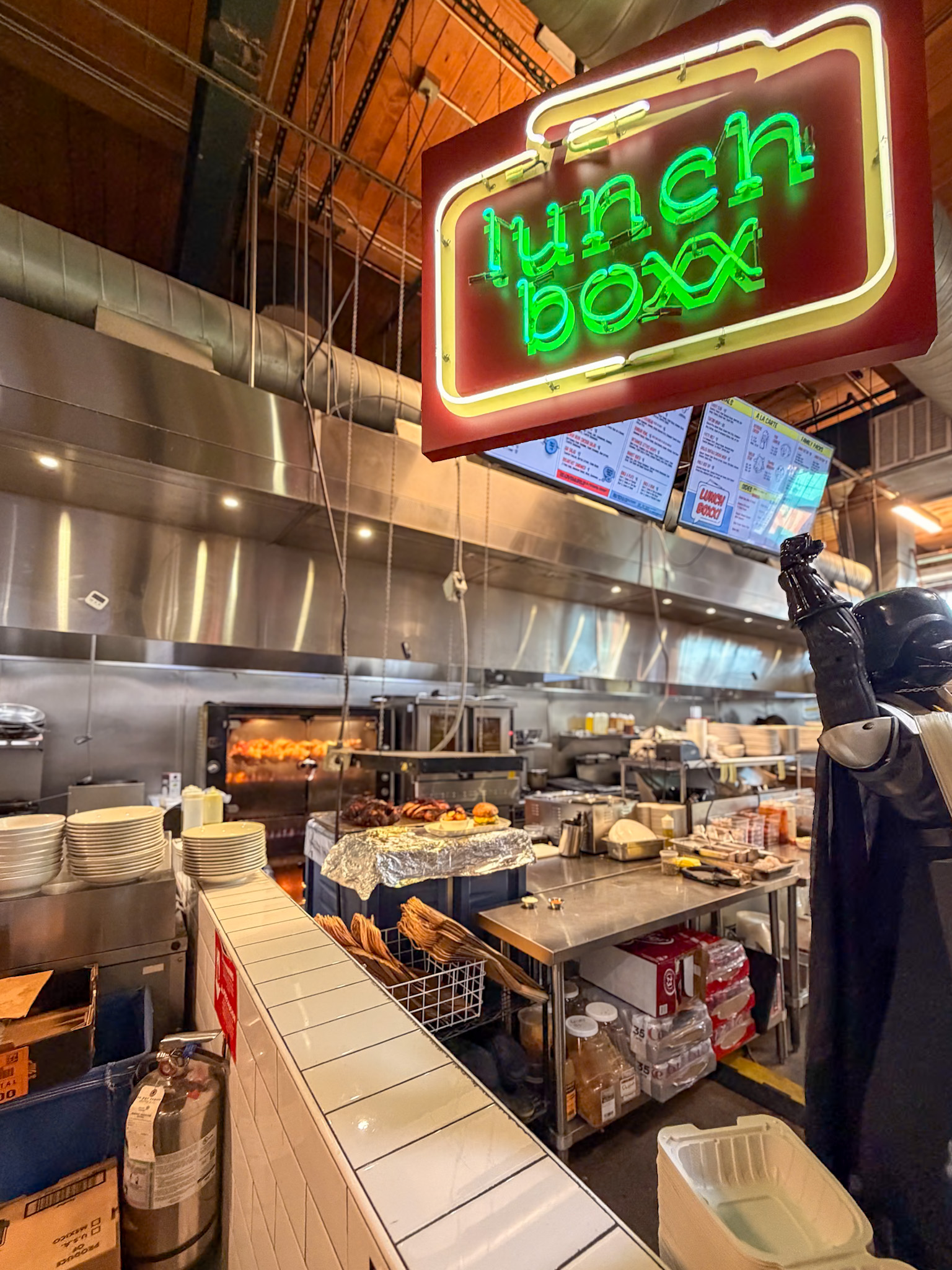 Lunchboxx counter and breakfast food at Denver Central Market