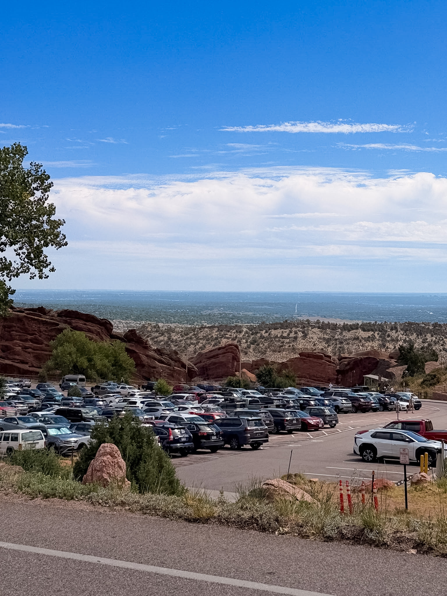parking Red Rocks Amphitheatre near Denver Colorado