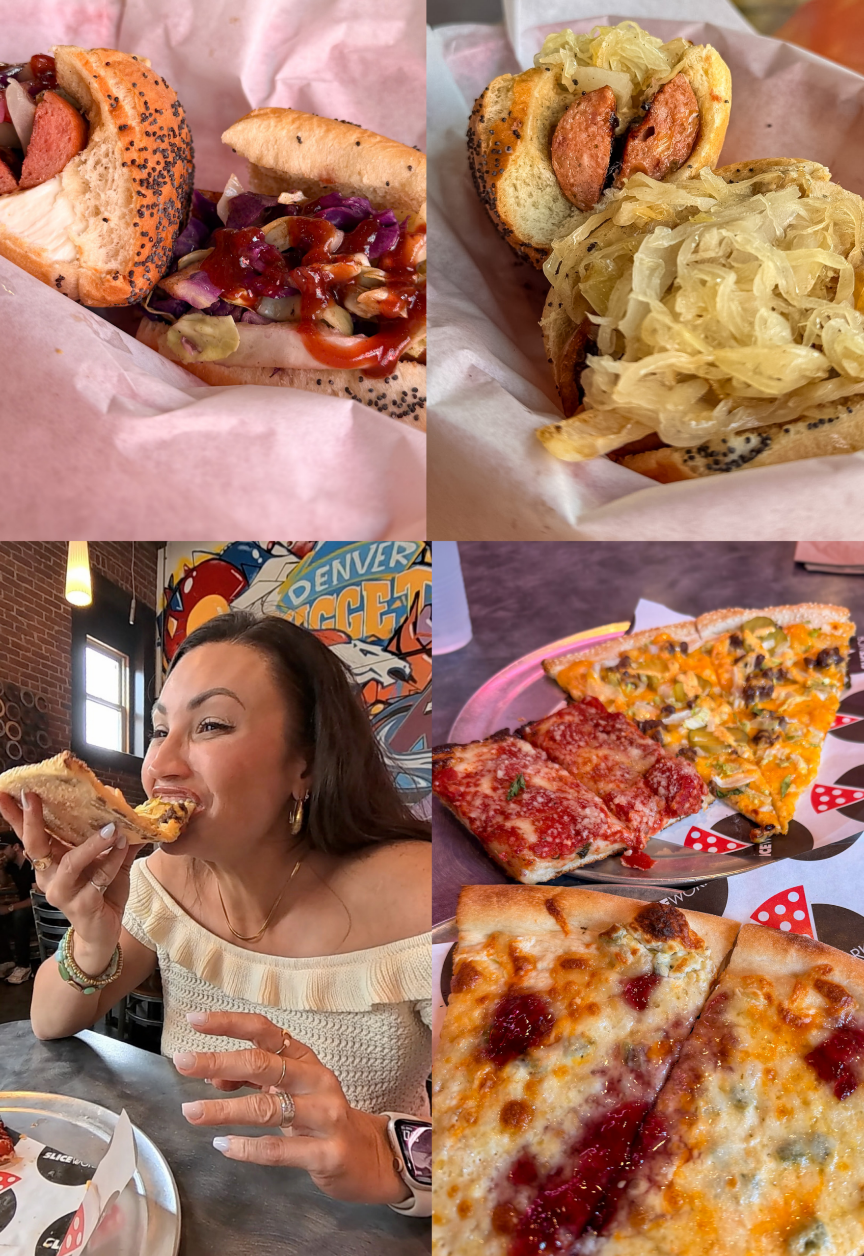 Big Mac pizza slice at Sliceworks, one of the best places to eat in Denver for a casual lunch