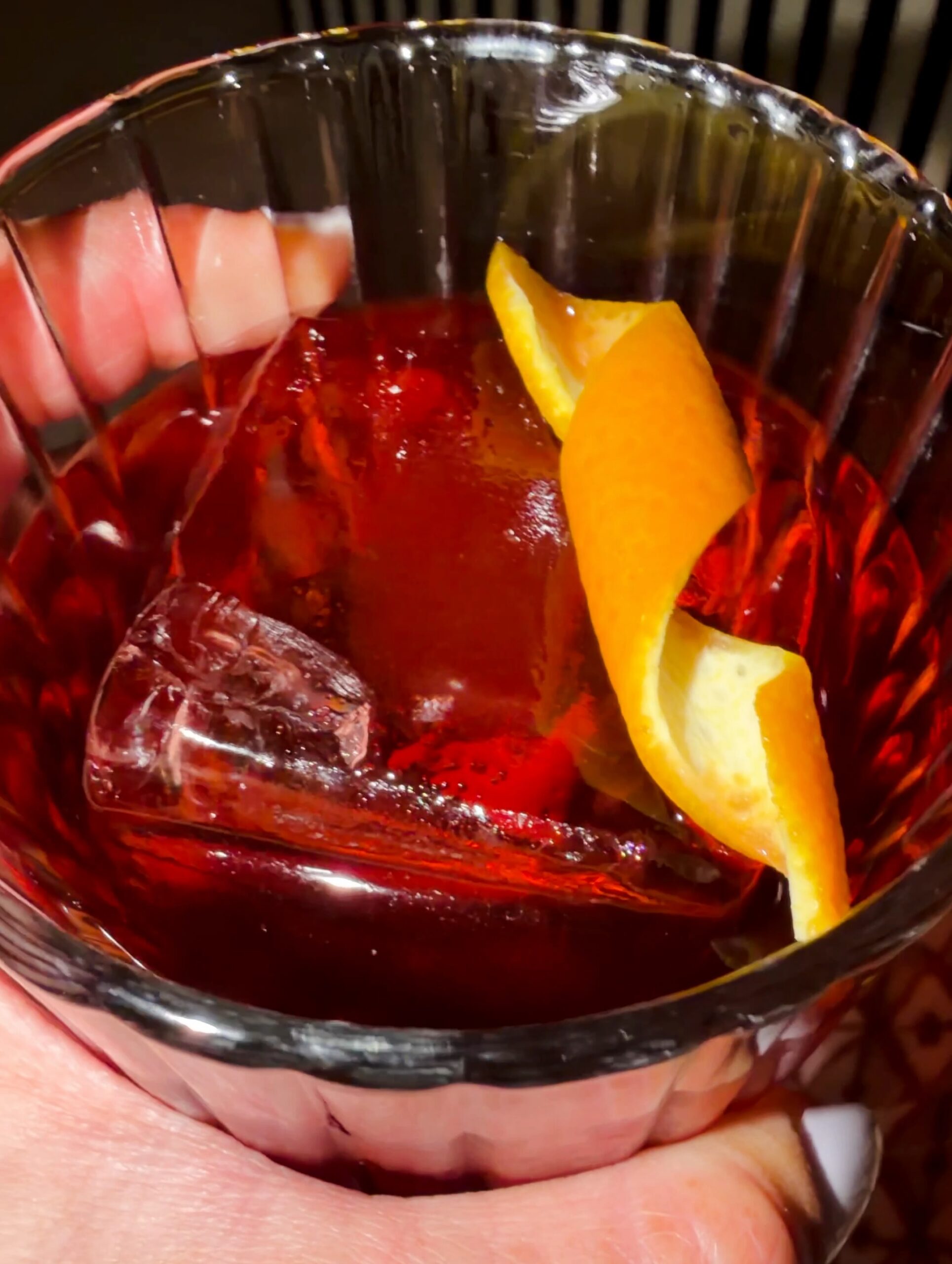 Cocktail menu designed like playing cards at Run for the Roses Denver