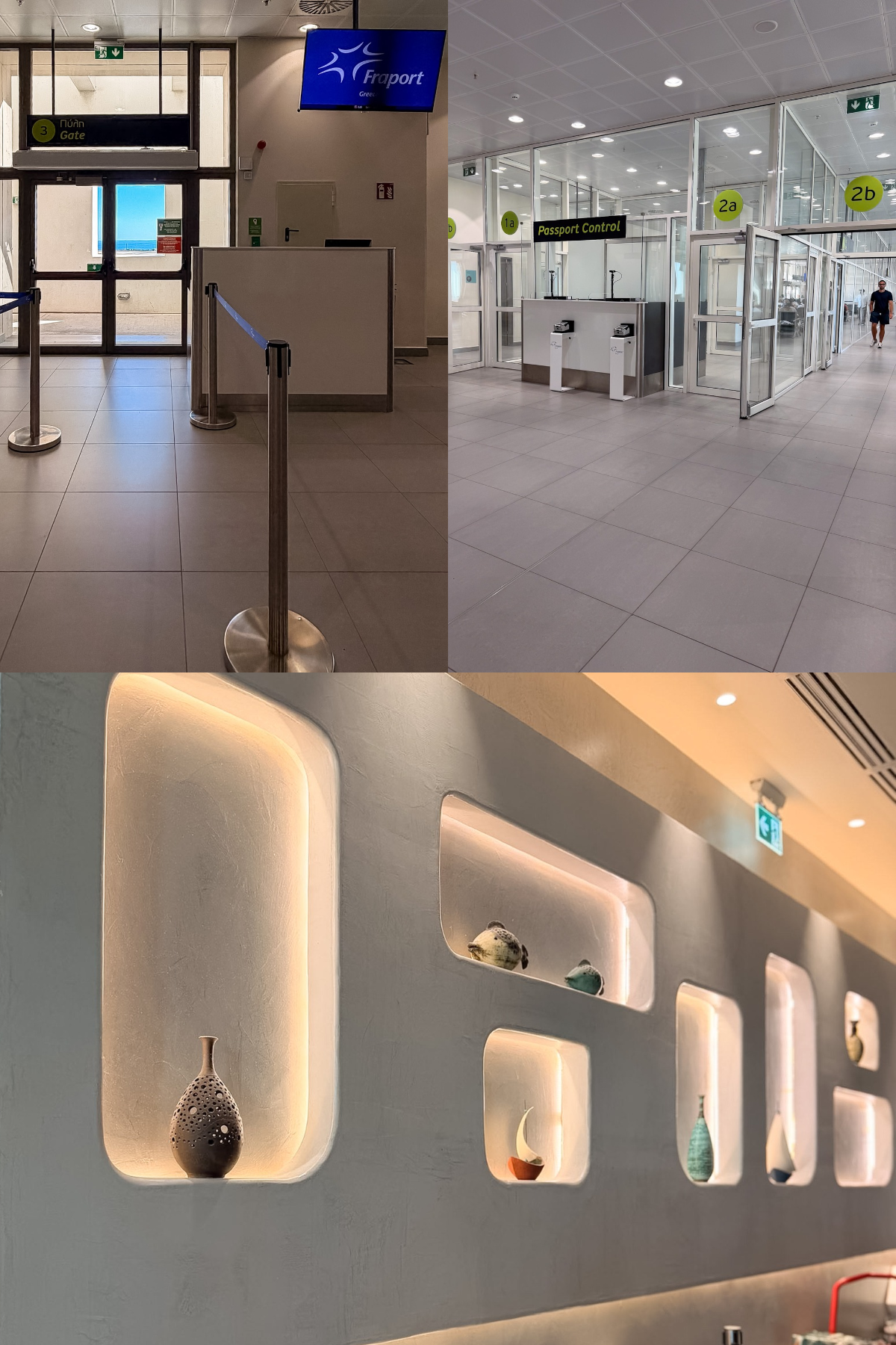 Hellenic Duty Free shopping area at Santorini Airport